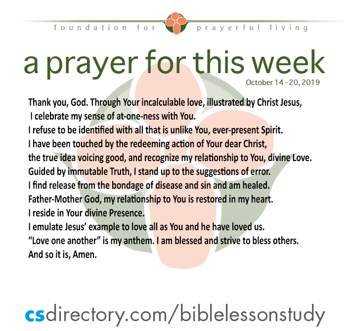 a prayer for this week